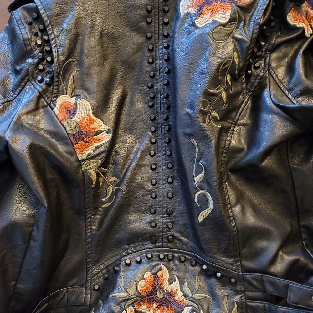 Vigoss Black Faux Moto Jacket